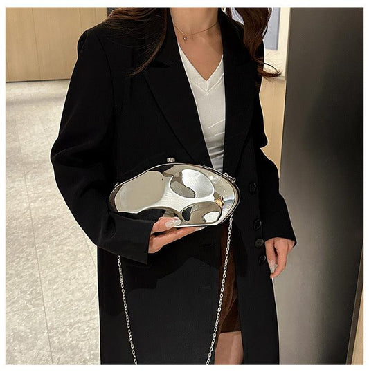 Acrylic Shaped Stone Clutch/Messenger Bag